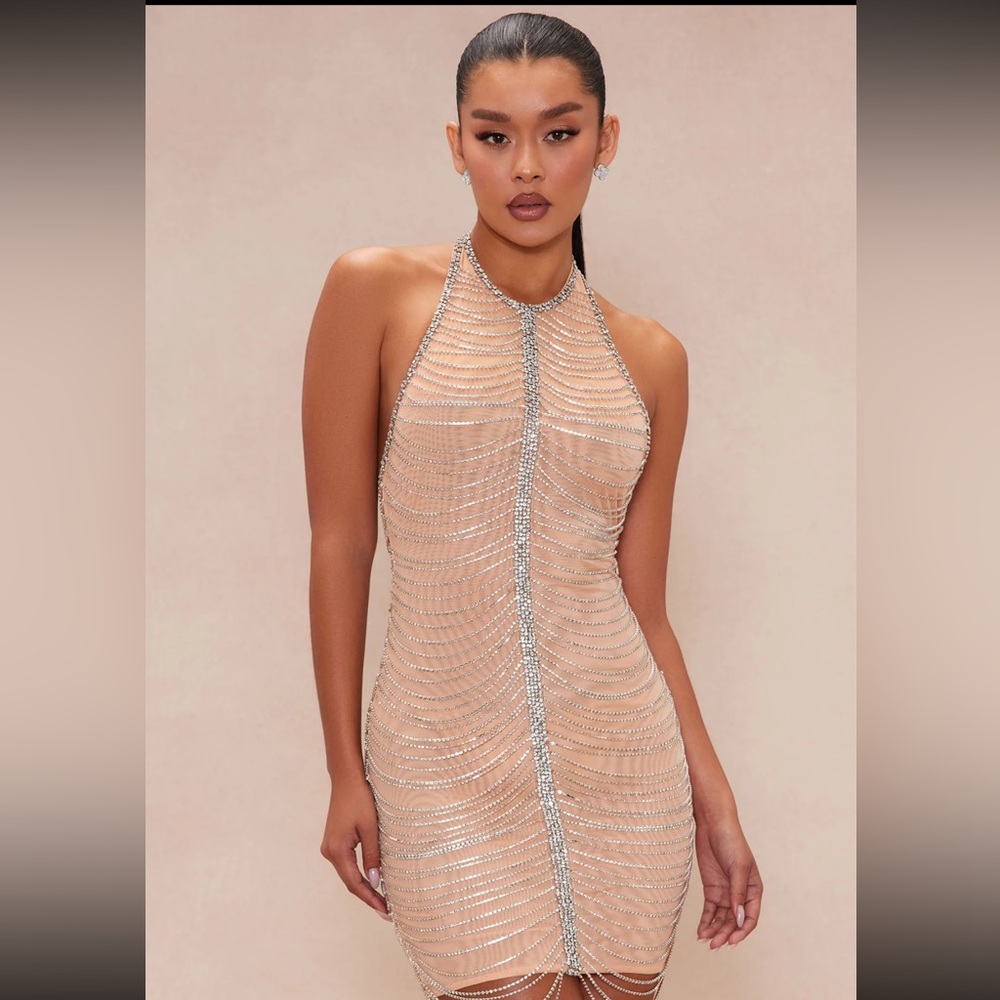 Fashion Nova Embellished Dress NWT